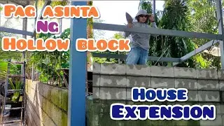 House extension | Pag asinta ng hollow block | stack bond