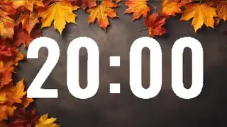 20 Minute Fall Themed Timer With Music | For Classroom, Gym and Personal Use