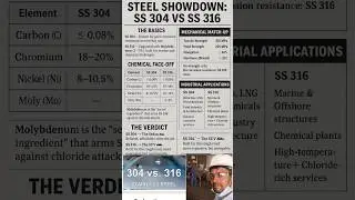 304 vs 316 Stainless Steel #ss #stainlesssteel SS304 #trending