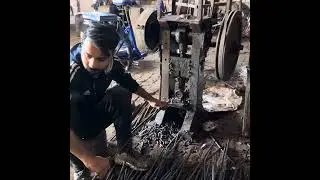 Terrific Recycling of Rusty Building Iron Bars to Heavy Duty Crane Bolts Factory Process