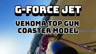 G-force Jet Roller Coaster, Created with Planet Coaster 2, a Custom Vekoma Top Gun high speed layout