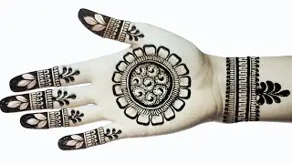 Very beautiful stylish mandala mehndi design || simple mehndi design || mandala mehndi  front hand