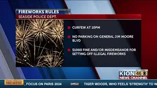 Seaside Police enforcing new rules to prevent illegal fireworks