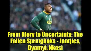 From Glory to Uncertainty: The Fallen Springboks - Jantjies, Dyantyi, Nkosi