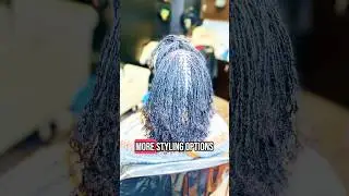 Microlocs Installation #locstyles #womenwithlocs #locs #sisterlocks #microlocs