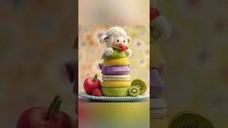 Lulu the Lamb 🍓 Fruity Kitchen Rhyme | Fun Kids Song & Learning Colors #shorts #rhymes #cartoon