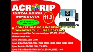 🚀 🔥DTF RIP ACRO RIP 11.2  MODELO 2025- COMO INSTALAR✅🚀 🔥