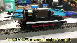 Bachmann HO class 8 install LC201 DCC decoder
