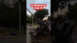 Tel Aviv Before the Storm ⛈️ #telaviv #israel #unfiltered #shorts #sports #walking #foryou