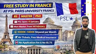 Free Study in France 2026 | Fully Funded Scholarship at PSL Paris | BS Master PhD | No IELTS#france