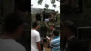 Assamflood indianarmy rescue team relief sonai town #army #shorts #assamflood