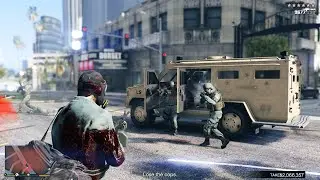 GTA V Uptown Bank Heist + 10 Star Escape (RDE 4.1.3)