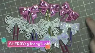 Planner Clips with Sequin Bows