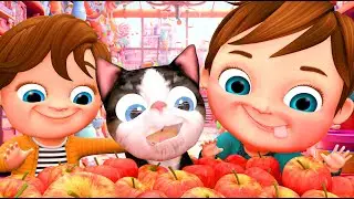 Five Red Apple Counting Song - Baby songs - Nursery Rhymes & Kids Songs - Baby Train