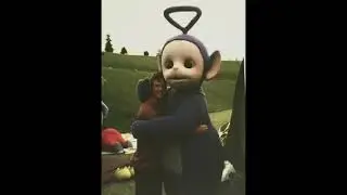 Abandoned telebtubbies set and tots tv house