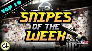 600K+ Insane Snipe & More! Top Ten Snipes of the Week! Madden 18 Ultimate Team