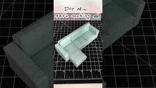 DIY Mini sofa making 🛋️ #diy #handmade #art