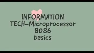 Microprocessor 8086 Basics