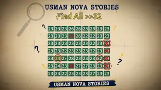 99% Fail This Puzzle | Find 32  Fast | Visual Brain Teaser Usman Nova Stories
