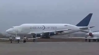 DreamLifter Takeoff from Colonel James Jabara Airport Wichita, KS