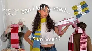 i tried knitting a scarf in an hour??