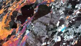 Glaucophane garnet chloritoid mica schist (PPL)