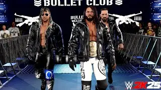 The Bullet Club || Aj Styles, Kenny Omega & Jay White || Tag Entrance w/ Graphics & Theme ||WWE 2K25