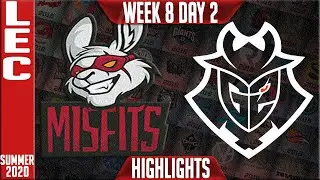 Главные моменты MSF против G2 | Лето LEC 2020 W8D2 | Misfits Gaming против G2 Esports