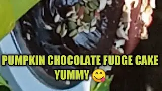 Pumpkin Chocolate Fudge Cake l #Homely Food Made Simple l Pumpkin Cake Recipe Malayalam