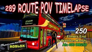 Roblox Croydon London Bus Simulator Route 289 Night Drive Alx 400 DB250
