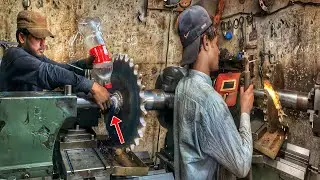 Restoration of Grader Rear Wheel Gear || Repaired Grader gear one side complete Process