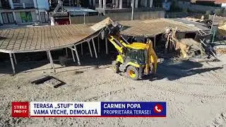 Celebra terasă Stuf din Vama Veche a fost demolată