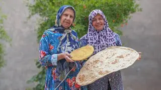 Daily Bread Baking and Oven Cooking in the Desert Village | Village Cooking Vlog