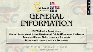 Free Civil Service Examination Reviewer for 2026 | General Information