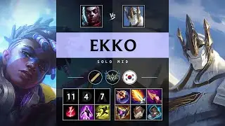 Ekko Mid vs Galio - KR Challenger Patch 25.21