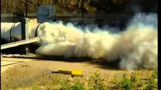 Five-Segment Ares Development Motor (DM-2) Solid Rocket Booster Static Test Fire