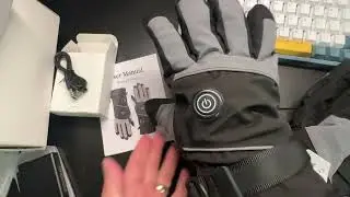 Unboxing Widitn 6000 mAh Heating Gloves for Winter Skiing Snowboarding Cycling
