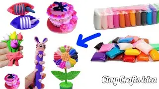 Some Ideas for room decoration with satisfying clay||clay crafts idea#video #ytvideo #viralvideo