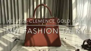 KELLY 28 CLEMENCE GOLD GHW - MW FASHION TALKY