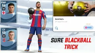 Black Ball Trick in Gold Ball Pack || Gold Ball Pack Black Ball Trick || Pes 2021 Mobile