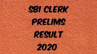 SBI CLERK PRELIMS RESULT 2020 AND MY SCORE CARD OF LAST YEAR PRELIMS .