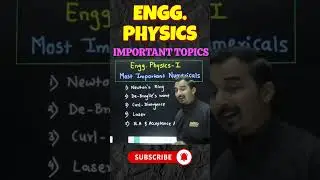 ENGINEERING PHYSICS | ENGINEERING FIRST YEAR #engineeringphysics #firstyearengineering