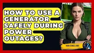 How To Use A Generator Safely During Power Outages? - High Stakes Jobs