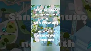 HOW TO PLACE Apartments in San Myshuno ✨️ #sims4tutorial