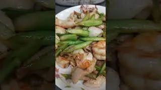 Stir fry shrimp/fish balls with vegs#shorts