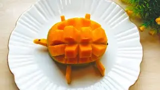 Make a Tortoise out of a Mango | You should try out this Amazing fruit decoration | #Shorts