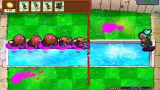 Ducky Tube Wall-Nut Zombie And Peashooter Ducky Tube Zombie Vs ConeHead Zombie Fight // PVZ