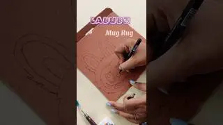 LaBuBu Mug Rug | Diy Craft | #labubu #diycraft #diy #art