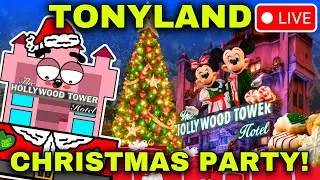 🔴TonyLand LIVE Christmas Eve!🎄Disney-Inspired Art Requests, Parade Floats & Tree Lighting Ceremony