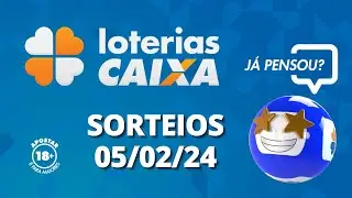 Loterias CAIXA: Quina, Super Sete, Dupla Sena e mais 05/02/2024